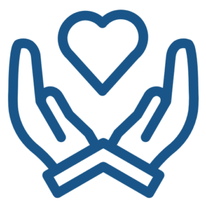 Hands holding heart